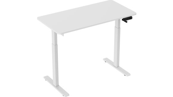 Ilustracne foto výškovo nastaviteľný stôl AlzaErgo Table ET5 AiO Essential biely