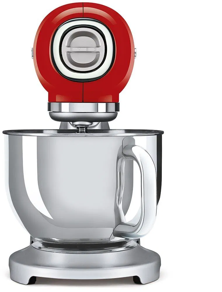 Kuchynský robot SMEG 50’s Retro Style červený s nerezovou miskou 4,8L